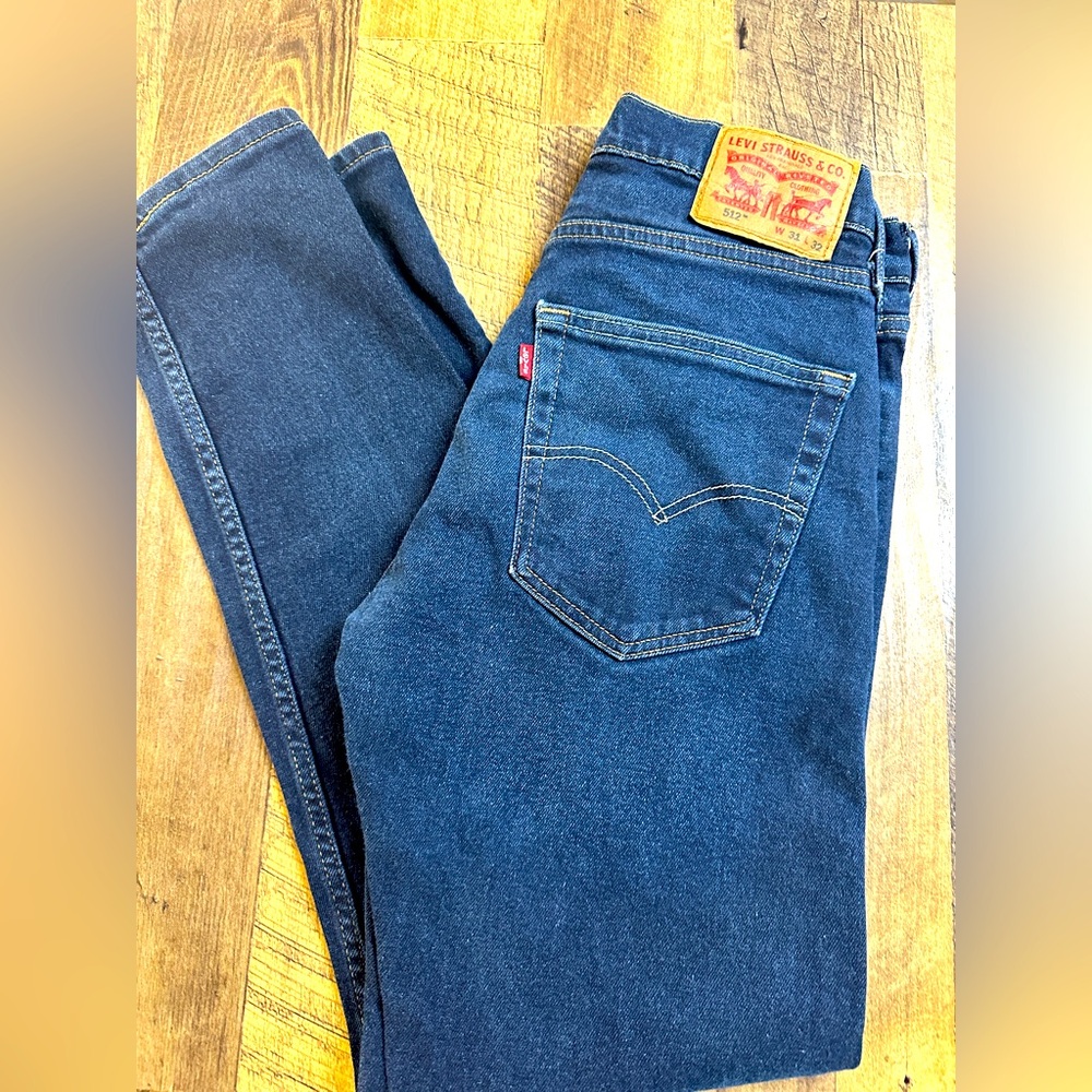 Levi's Men's Dark Blue Straight Jeans